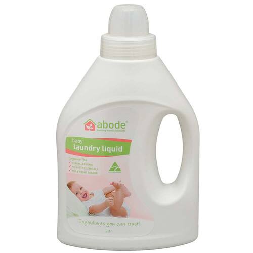 Abode Natural Laundry Liquid Baby - 2 Litre | L'Organic Australia