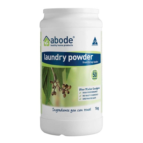 Abode Laundry Powder Front & Top Loader - Blue Mallee Eucalyptus - 1kg | L'Organic Australia