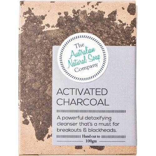 The ANSC Activated Charcoal Solid Soap - 100g | L'Organic Australia