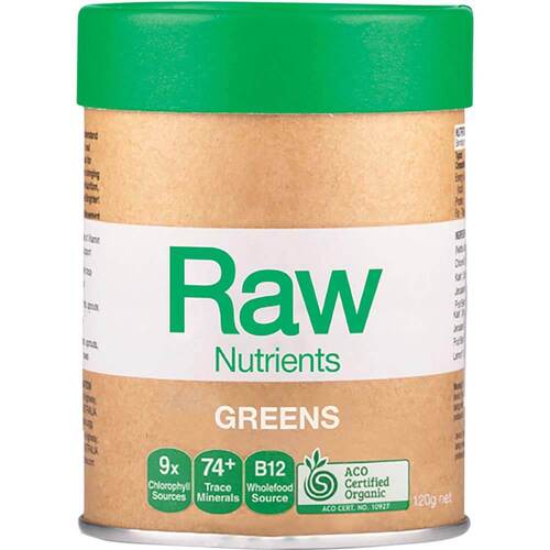 Raw Nutrients Greens - 120g | L'Organic Australia
