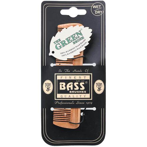 Bass Brushes Bamboo Comb Pocket Size | L'Organic Australia