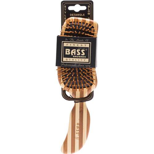 Bass Brushes Bamboo Hairbrush - Semi S Shaped | L'Organic Australia