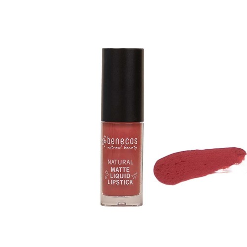 Benecos Matte Liquid Lipstick Rosewood Romance - 5ml | L'Organic Australia