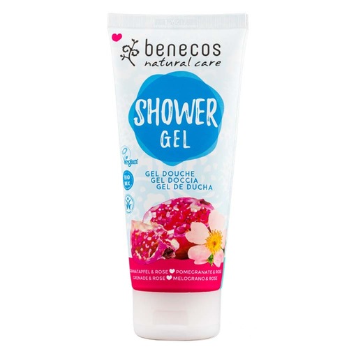 Benecos Shower Gel - Pomegranate & Rose - 200ml | L'Organic Australia