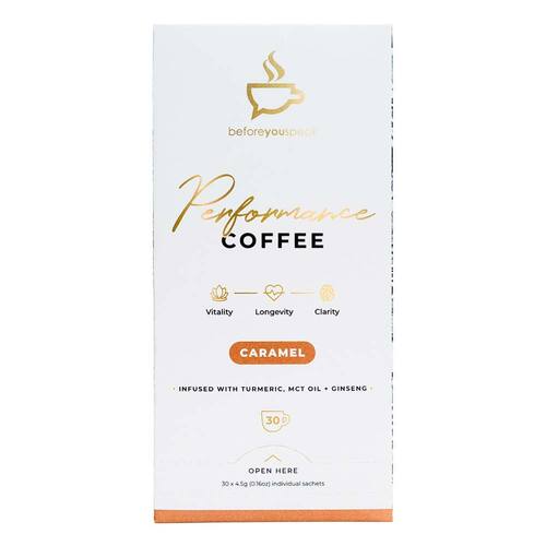 Before You Speak Performance Coffee Caramel - 4.5g x 30 Pack | L'Organic Australia