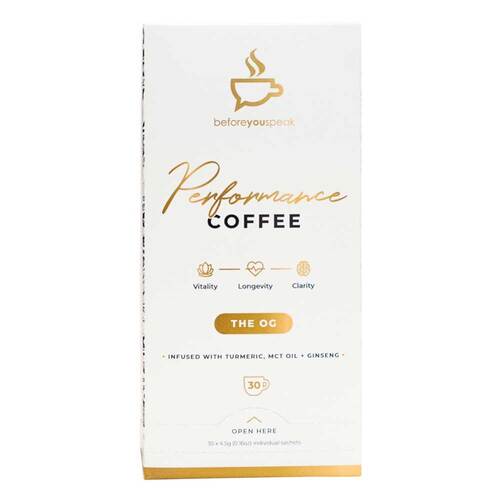 Before You Speak Performance Coffee The OG - 4.5g x 30 Pack | L'Organic Australia
