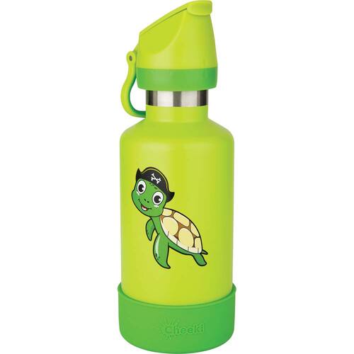 Cheeki Insulated Kids Water Bottle Taj the Turtle - 400ml | L'Organic Australia