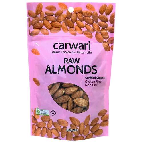 Carwari Organic Almonds Raw - 150g | L'Organic Australia