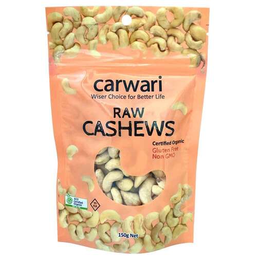 Carwari Organic Cashews Raw - 150g | L'Organic Australia