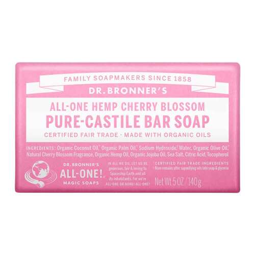 Dr Bronner's Pure-Castile Bar Soap - Cherry Blossom - 140g | L'Organic Australia