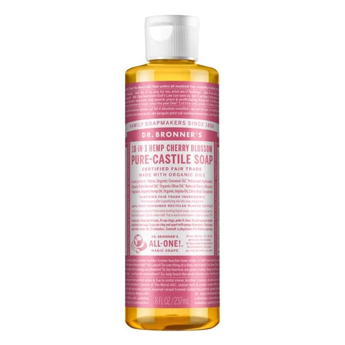Dr Bronner's Pure Castile Liquid Soap - Cherry Blossom - 237ml | L'Organic Australia