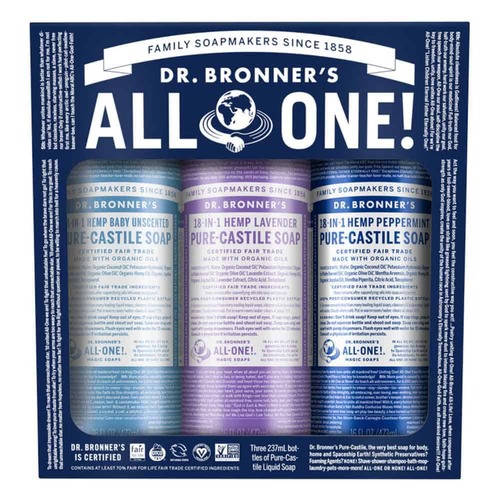 Dr Bronner's Pure Castile Liquid Soap - Cosmic Classics - 237ml x 3 pack | L'Organic Australia