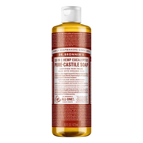 Dr Bronner's Pure Castile Liquid Soap - Eucalyptus - 473ml | L'Organic Australia
