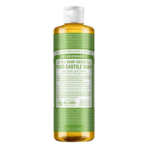 Dr Bronner's Pure Castile Liquid Soap - Green Tea - 473ml | L'Organic Australia
