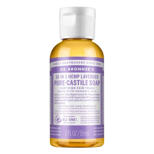 Dr Bronner's Pure Castile Liquid Soap - Lavender - 59ml | L'Organic Australia