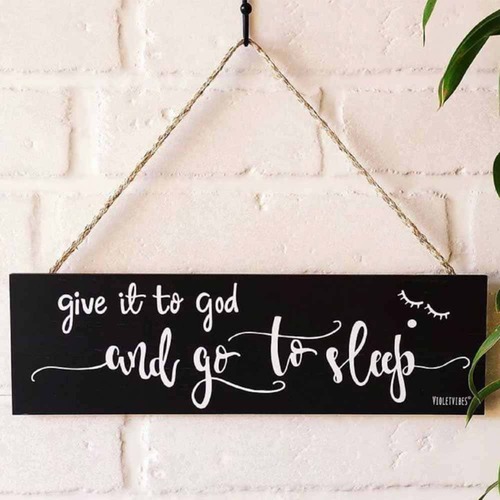 Rustic Wall Hanging - Give It To God | L'Organic Australia