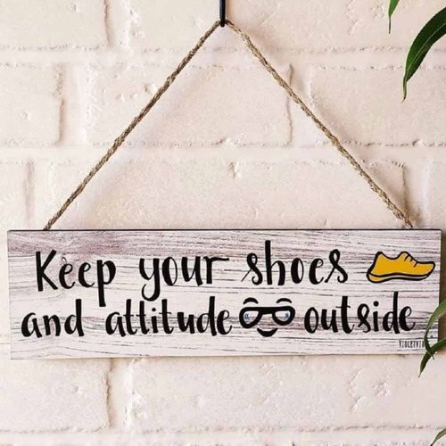 Rustic Wall Hangings - Keep your shoes | L'Organic Australia