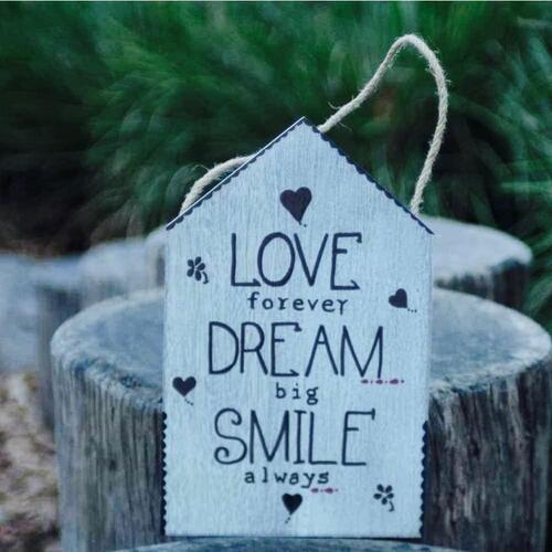 Rustic Wall Hangings - Love Dream Smile | L'Organic Australia
