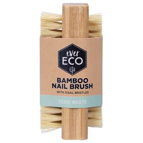 Ever Eco Bamboo Nail Brush With Sisal Bristles - 1 Pack | L'Organic Australia