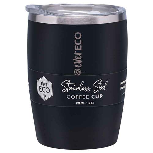 Ever Eco Insulated Coffee Cup - Onyx - 295ml | L'Organic Australia