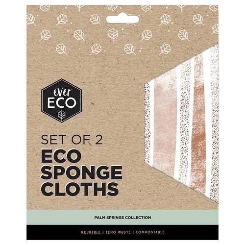 Ever Eco Sponge Cloths Palm Springs Collection - 2 Pack | L'Organic Australia