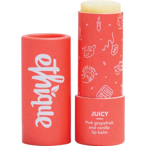 Ethique Lip Balm Juicy Pink Grapefruit & Vanilla - 9g | L'Organic Australia