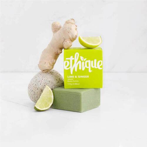 Ethique Lime & Ginger Solid Body Polish - 110g | L'Organic Australia