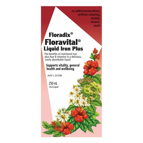 Floradix Floravital Herbal Liquid Iron Plus - 250ml | L'Organic Australia