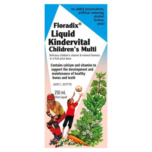 Floradix Kindervital Multivitamin and Mineral Formula For Children - 250ml | L'Organic Australia