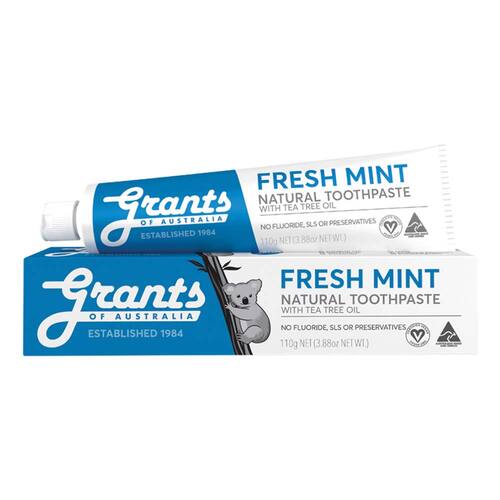 Grants Fresh Mint with Tea Tree Oil Toothpaste - 110g | L'Organic Australia