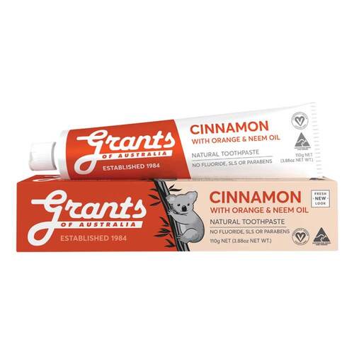 Grants Orange Cinnamon with Neem Oil Toothpaste - 110g | L'Organic Australia