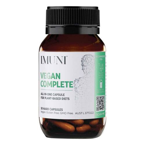 IMUNI Vegan Complete - 30 Capsules | L'Organic Australia
