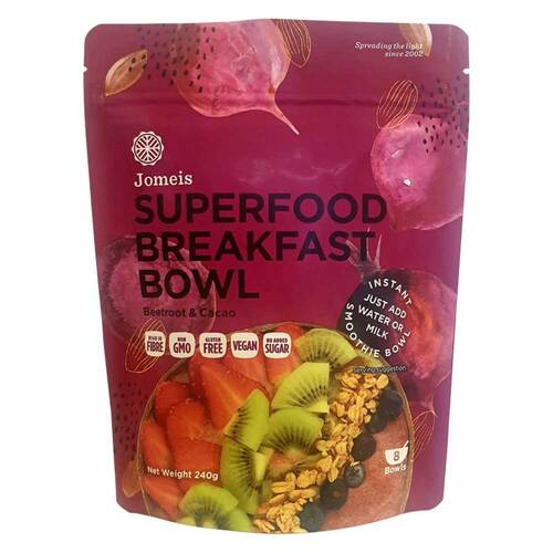 Jomeis Superfood Breakfast Bowl Mix Beetroot & Cacao - 240g | L'Organic Australia
