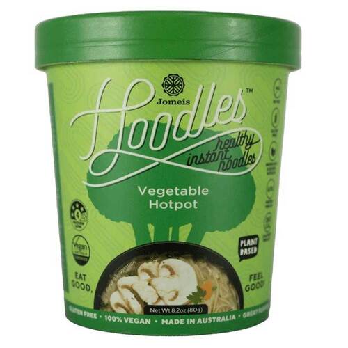Jomeis Plant Based Hoodles Vegetable Hotpot Cup - 60g | L'Organic Australia