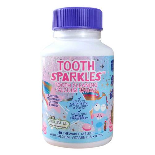 Jack N' Jill Tooth Sparkles chews with vitamin D & calcium 60 Pack | L'Organic Australia