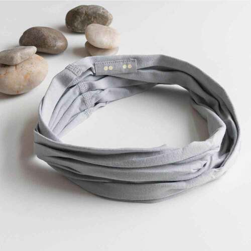 Kooshoo Organic Twist Headband - Grounding Gray - 1 pack | L'Organic Australia