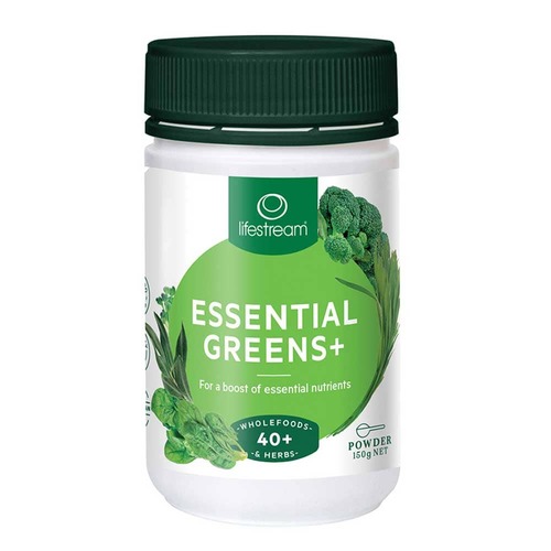LifeStream Essential Greens+ Powder - 150g | L'Organic Australia