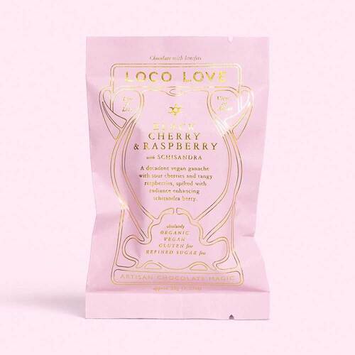 Loco Love Black Cherry & Raspberry Chocolate - 30g | L'Organic Australia