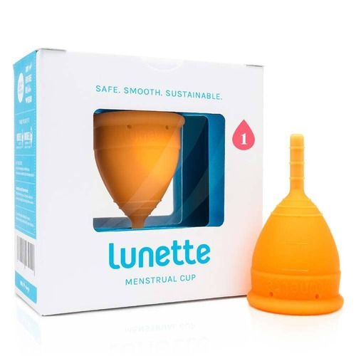 Lunette Menstrual Cup - Orange - Light to Normal Flow | L'Organic Australia