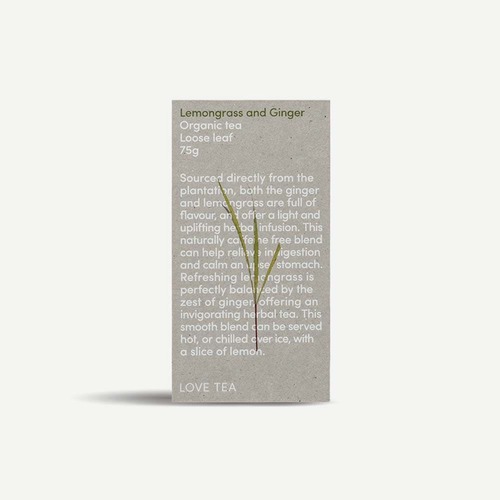 Love Tea - Lemongrass & Ginger Loose Leaf Tea - 75g | L'Organic Australia