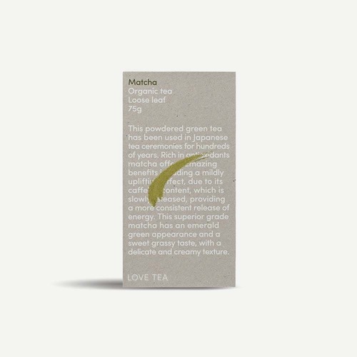 Love Tea - Matcha Loose Leaf Tea - 75g | L'Organic Australia