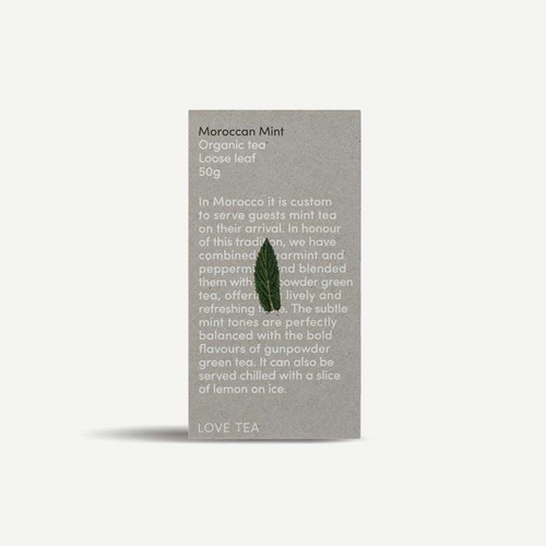 Love Tea Organic Moroccan Mint Loose Leaf Tea - 50g | L'Organic Australia