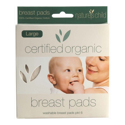 Nature's Child Reusable Breast Pads Night/Large 6 Pack | L'Organic Australia