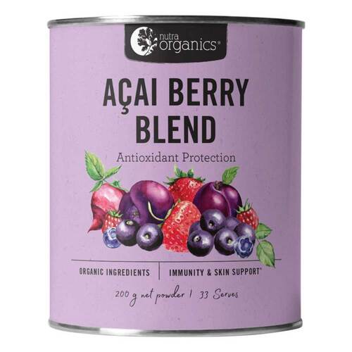 Nutra Organics Organic Acai Berry Blend - 200g | L'Organic Australia
