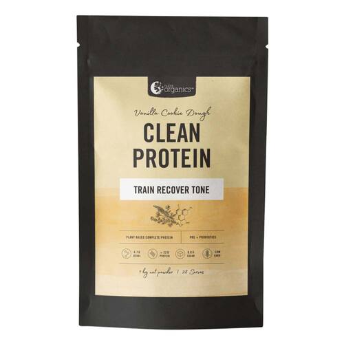 Nutra Organics Organic Clean Protein Vanilla Cookie Dough - 1kg | L'Organic Australia