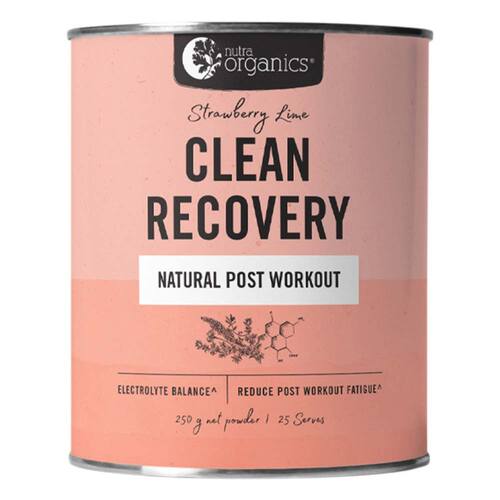 Nutra Organics Clean Recovery Strawberry Lime - 250g | L'Organic Australia