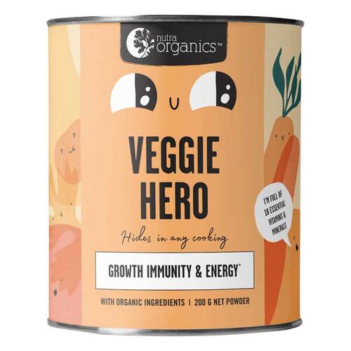 Nutra Organics Organic Veggie Hero - 200g | L'Organic Australia