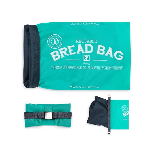 Onya Reusable Bread Bag - Aqua | L'Organic Australia