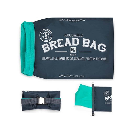 Onya Reusable Bread Bag - Charcoal | L'Organic Australia
