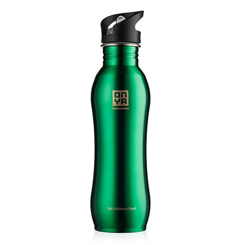 H2Onya Stainless Steel Bottle - Green - 750ml | L'Organic Australia
